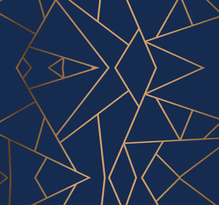 Office roller blind with geometric shapes design - TenStickers
