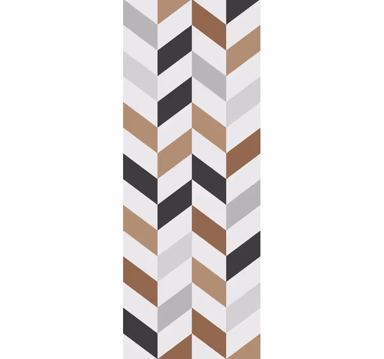Teenage bedroom roller blind with abstract chevron pattern - TenStickers
