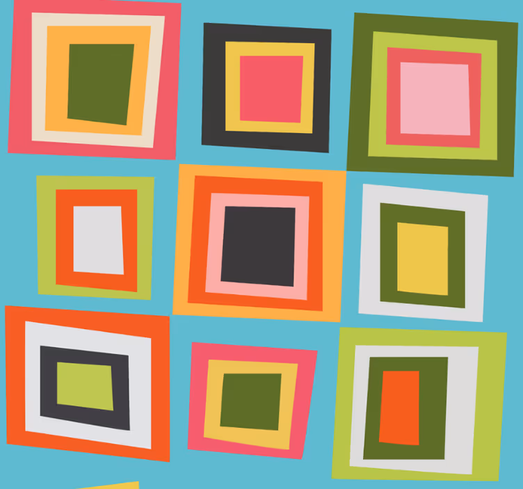 Colourful checkered teenage bedroom roller blind - TenStickers