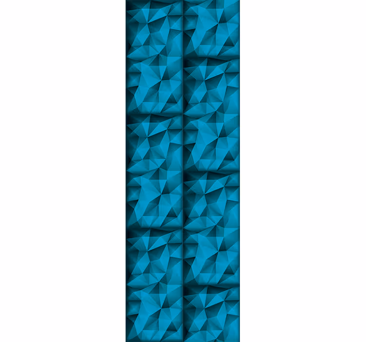 Teenage bedroom roller blind in 3d blue depths - TenStickers