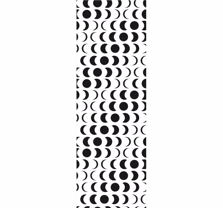 Teenage bedroom roller blind with minimalistic moon pattern - TenStickers
