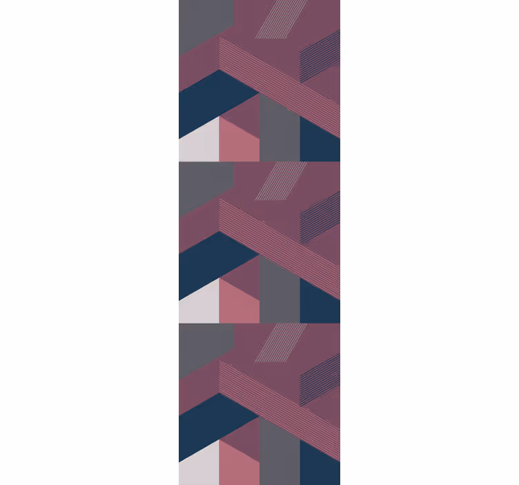 Teenage bedroom roller blind with eclectic geometric shapes - TenStickers