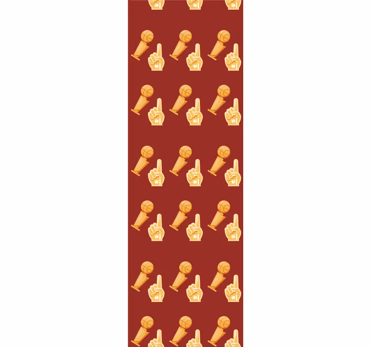 Teenage bedroom roller blind basketball game pattern - TenStickers