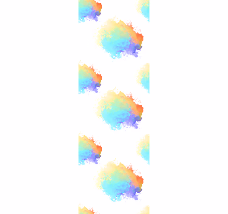 Teenage bedroom roller blind splash colors party - TenStickers