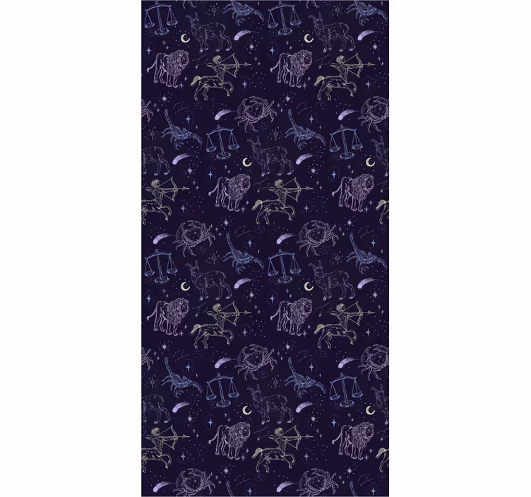 Teenage bedroom roller blind constellation design - TenStickers
