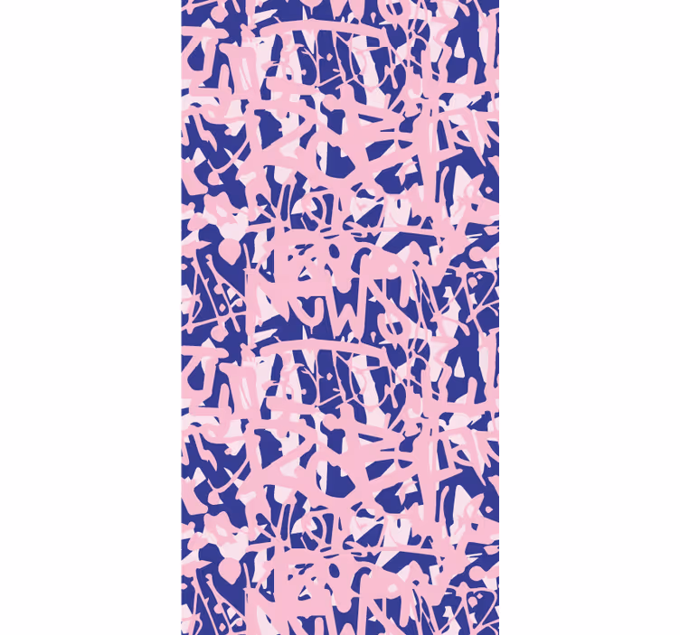 Teenage bedroom roller blind in pink and purple graffiti - TenStickers