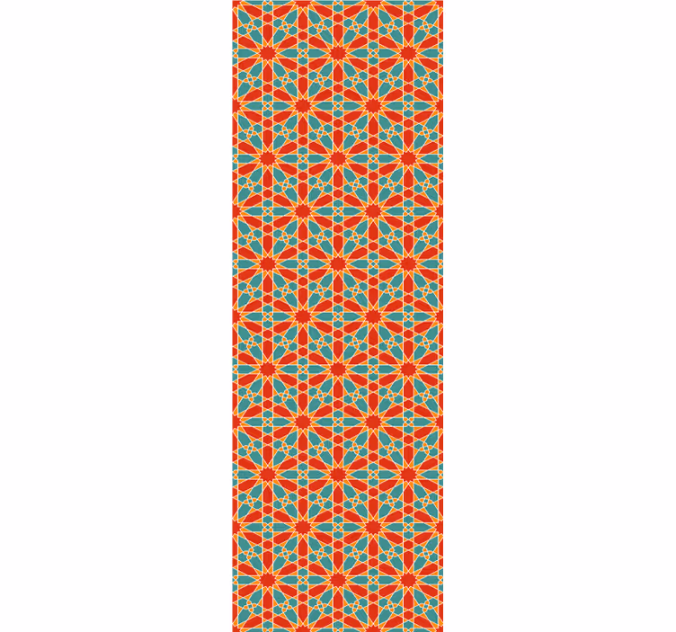 Teenage bedroom roller blind with seamless arabic design - TenStickers