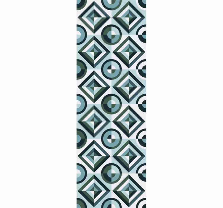 Teenage bedroom roller blind vintage tile design - TenStickers