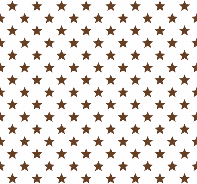 Teenage bedroom roller blind in brown stars - TenStickers