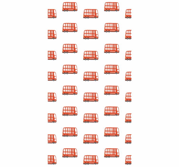 Teenage bedroom roller blind london bus design - TenStickers