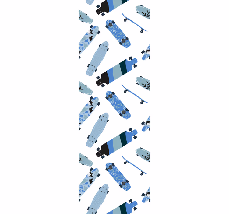 Teenage bedroom roller blind skateboards design - TenStickers
