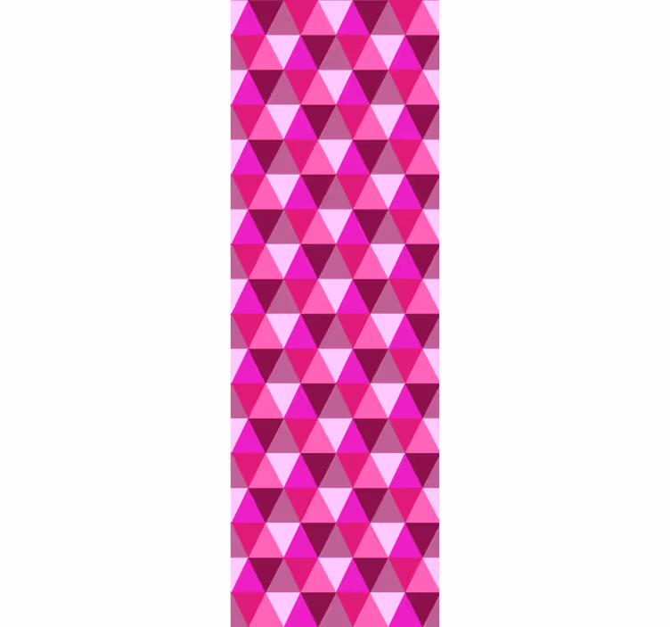 Teenage bedroom roller blind fuchsia geometric - TenStickers
