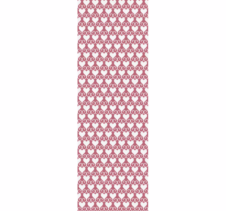 Modern roller blind with tangled hearts pattern - TenStickers