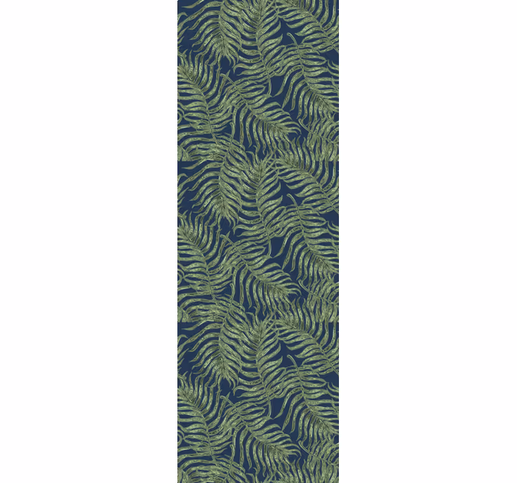Modern roller blind tropical leaves on dark background - TenStickers