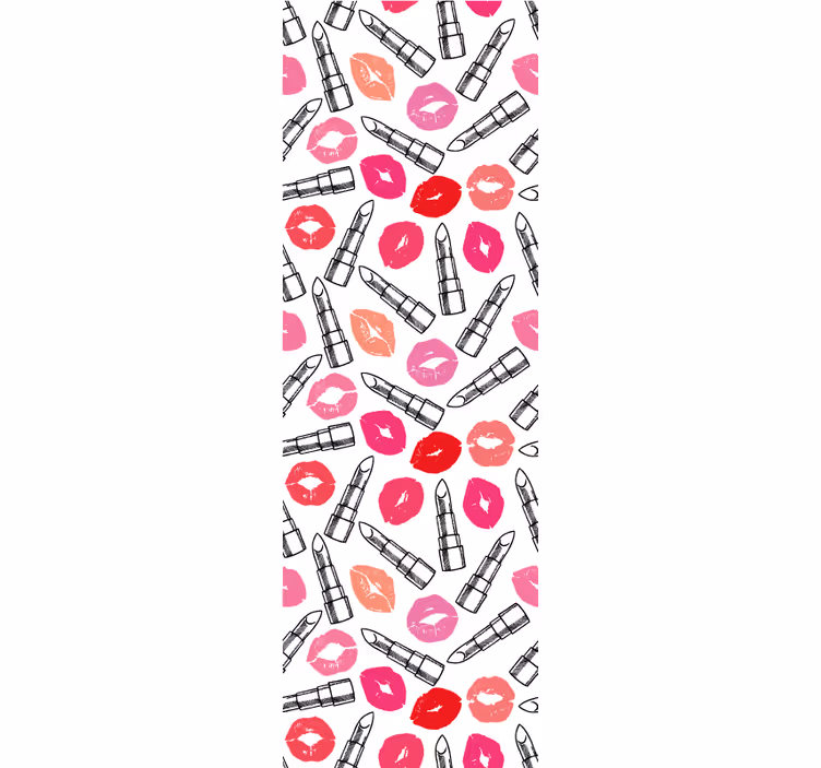 Modern roller blind lipsticks and lips - TenStickers