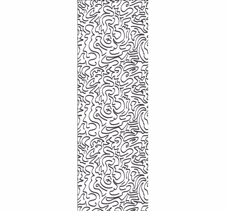 Modern roller blind with wind-inspired patterns - TenStickers