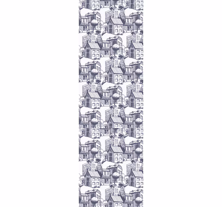 Modern roller blind city vintage design - TenStickers