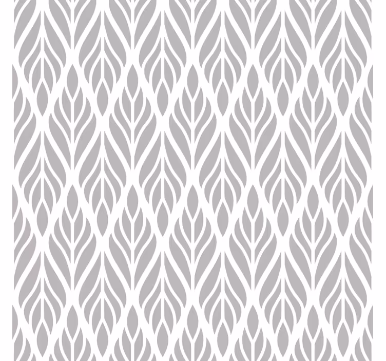 Modern roller blind ethnic floral grey design - TenStickers