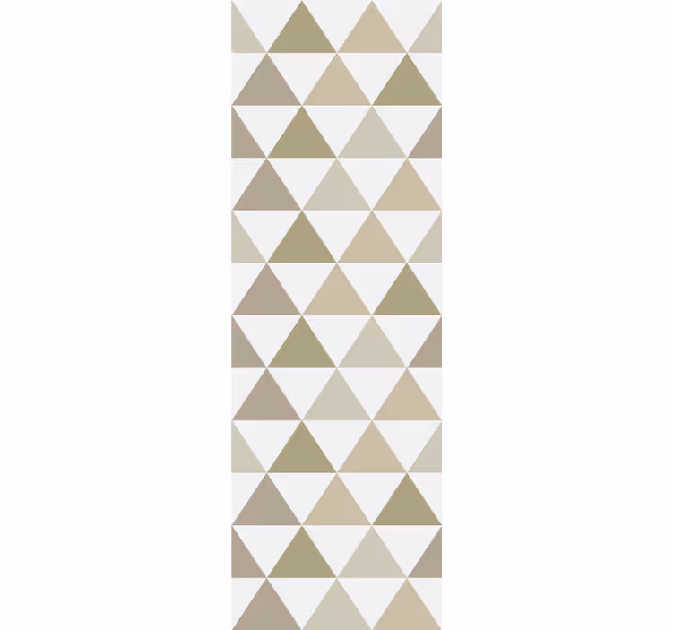 Modern roller blind in beige triangle patterns - TenStickers