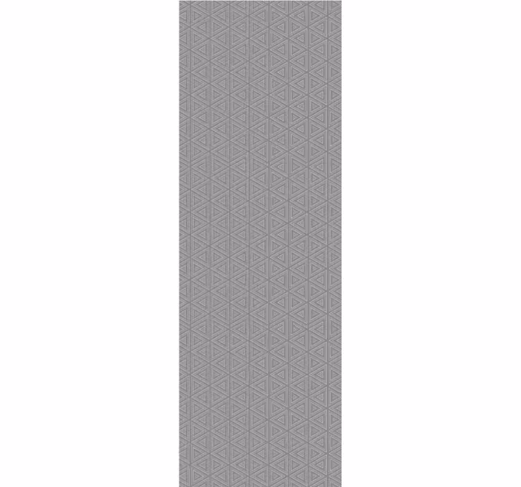 Modern roller blind in textured grey triangles - TenStickers