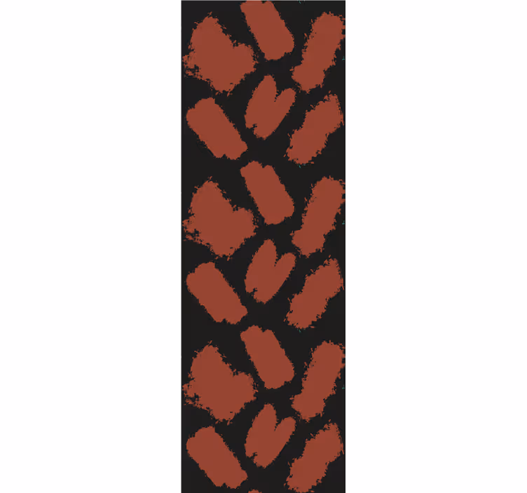 Modern roller blind black and red paint splash - TenStickers
