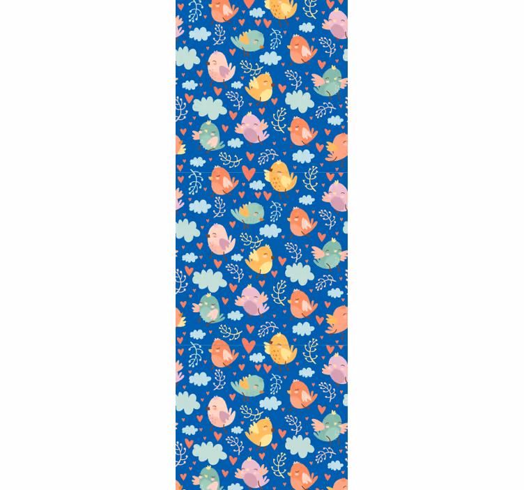 Modern roller blind with cute flying bird design - TenStickers