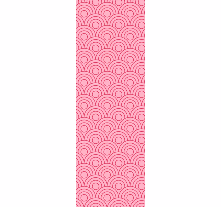 Modern roller blind in dark and light pink shape - TenStickers