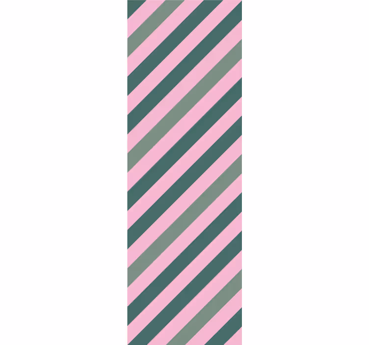 Modern roller blind in pastel pink and green block - TenStickers