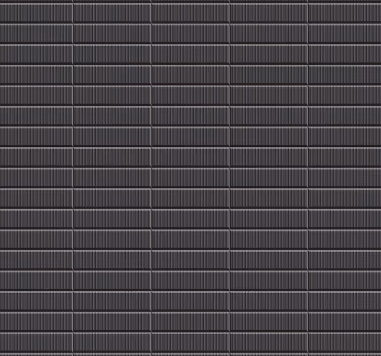 Bathroom roller blind with 3d black tile design - TenStickers