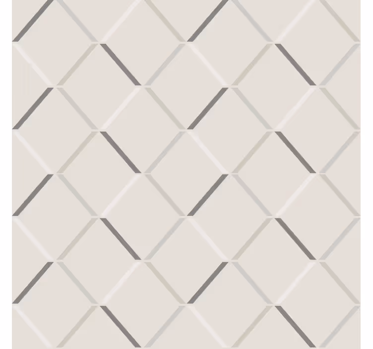 Gray roller blind with nordic diamonds pattern - TenStickers