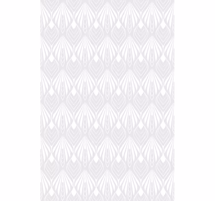 Gray roller blind with white and gray leaves pattern - TenStickers