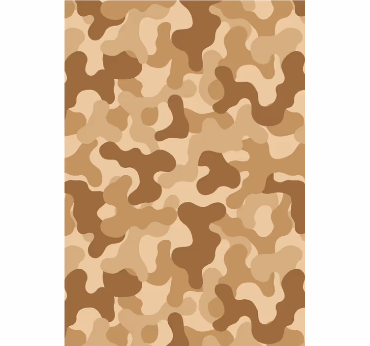Beige roller blind abstract camouflage pattern - TenStickers