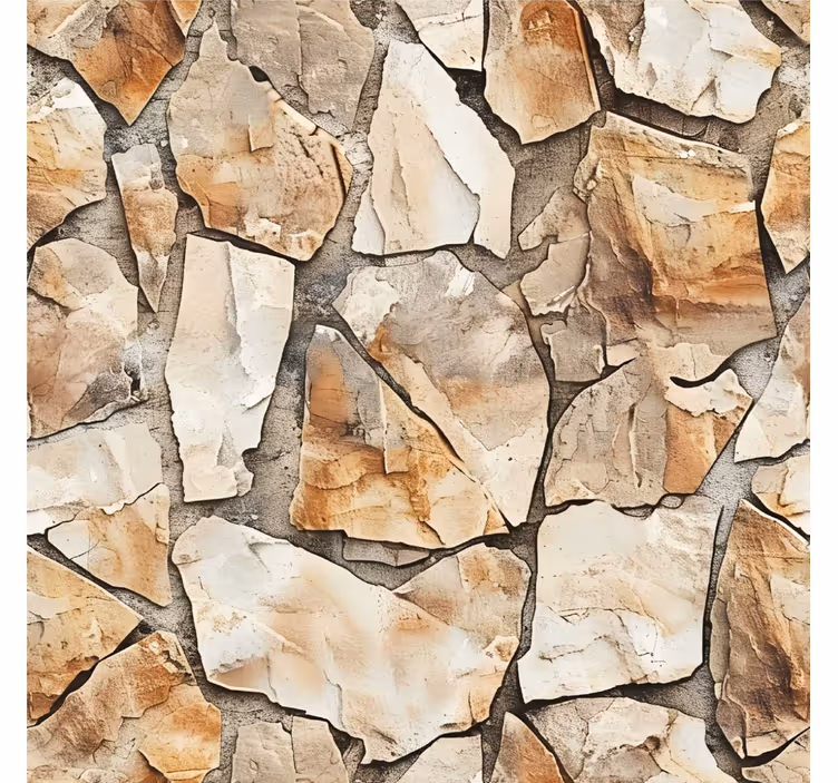 Beige roller blind with rustic design pattern - TenStickers