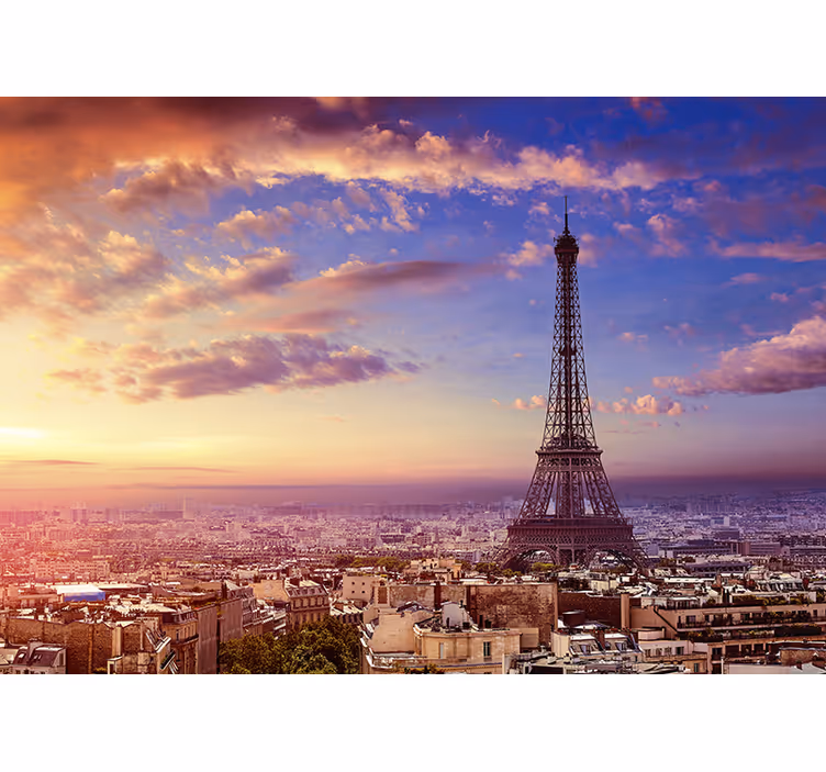 Kitchen roller blind with paris view - TenStickers