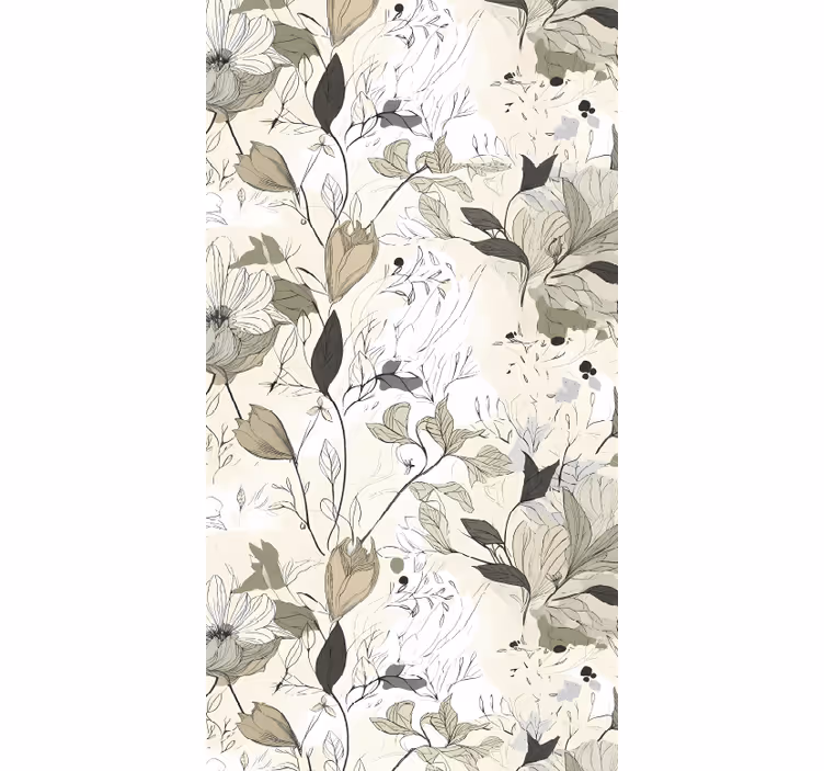 Kitchen roller blind with floral design - TenStickers