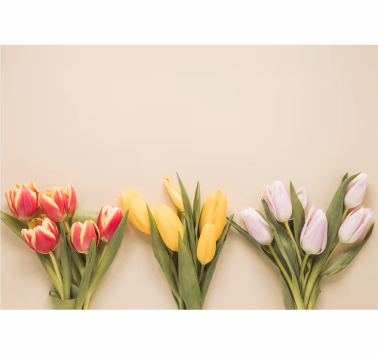 Kitchen roller blind in three floral colors - TenStickers