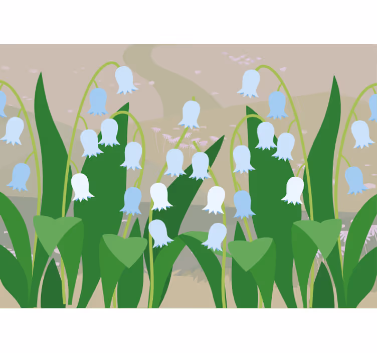 Kitchen roller blind beautiful snowdrop landscape - TenStickers