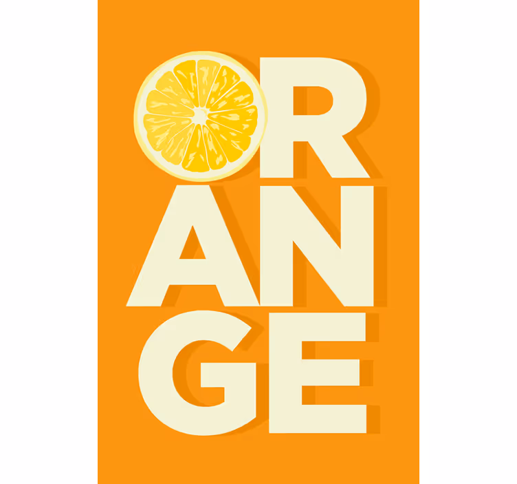 Kitchen roller blind with vibrant citrus design - TenStickers