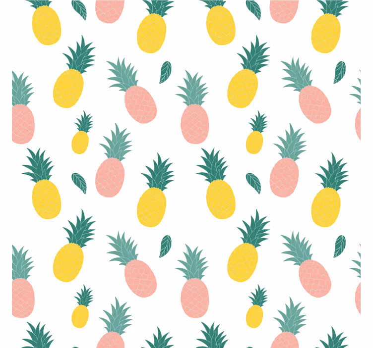 Kitchen roller blind with pineapple fruit pattern - TenStickers