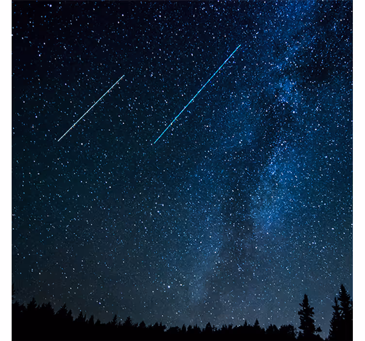 Living room roller blind with beautiful starry sky - TenStickers