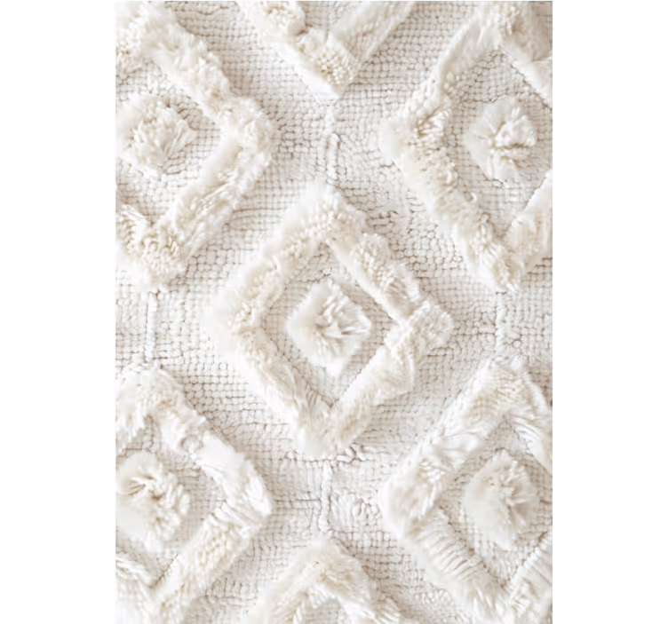 White roller blind with diamond design - TenStickers
