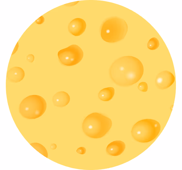 Yellow roller blind swiss cheese design - TenStickers