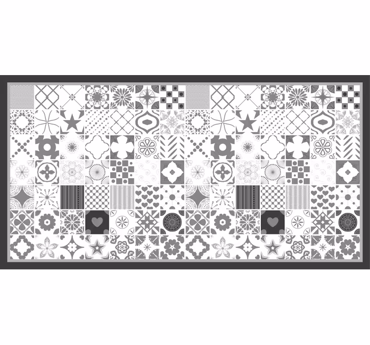 Gray roller blind "trujillo" gray tiles - TenStickers