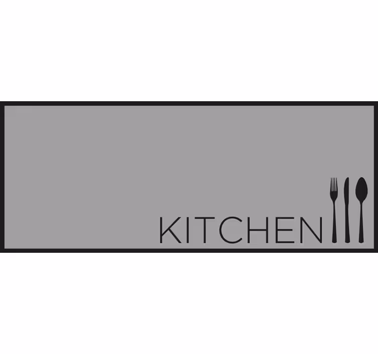 Gray roller blind for a stylish kitchen look - TenStickers