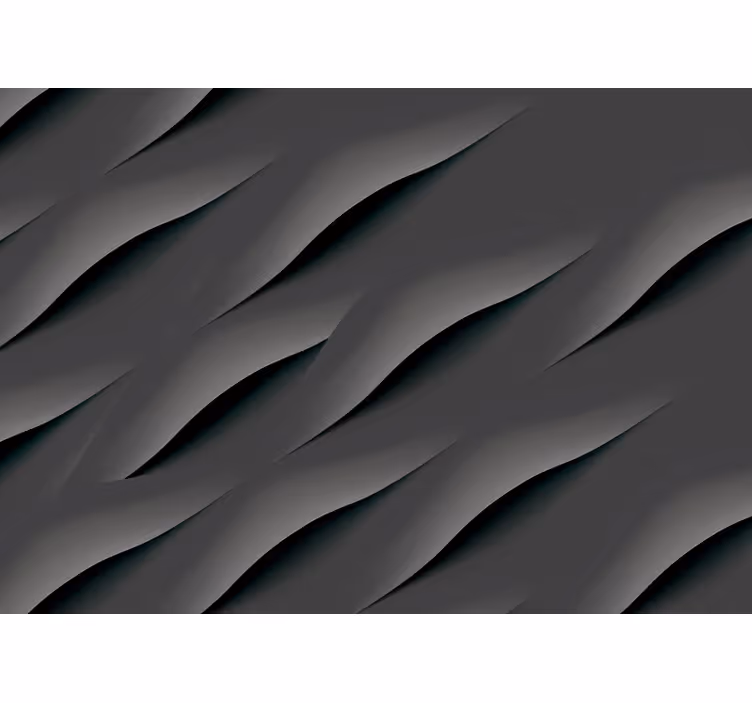 Gray roller blind abstract grey wave design - TenStickers