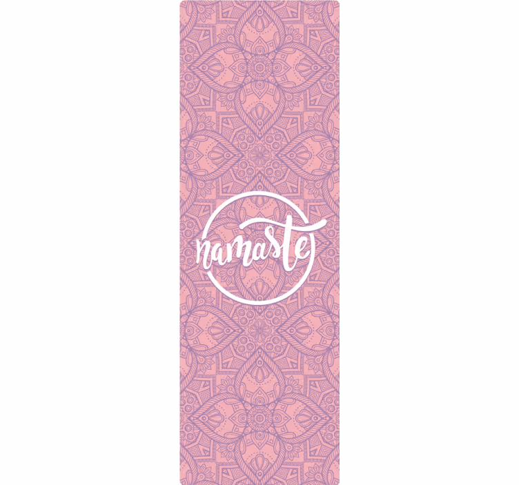Purple roller blind for peaceful yoga space - TenStickers