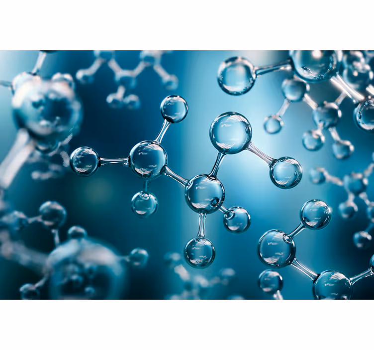 Living room roller blind with 3d molecule atom effect - TenStickers