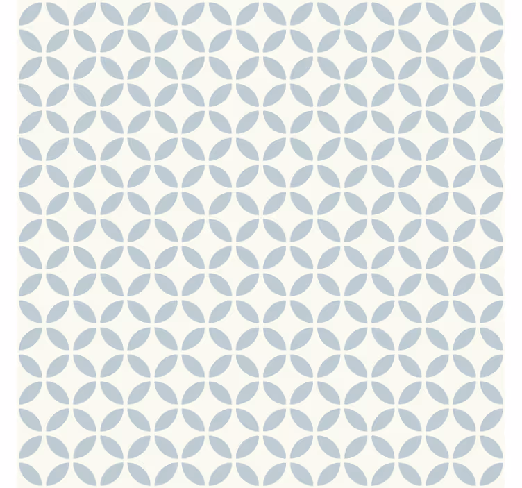 Blue roller blind with circular pattern design - TenStickers