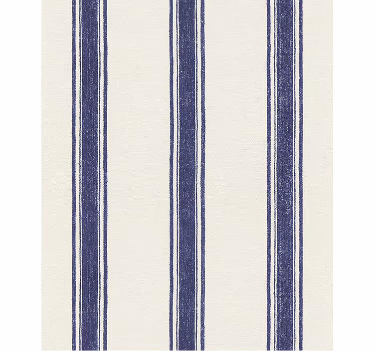Blue roller blind with navy blue vertical lines - TenStickers