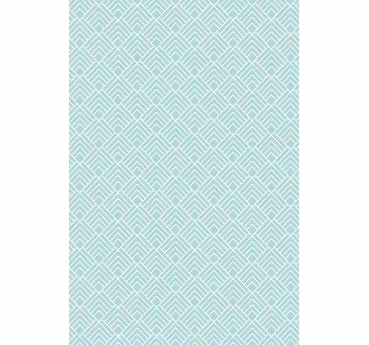 Blue roller blind with light blue zigzag lines - TenStickers